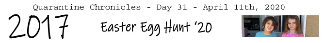 Entry #2017 – Easter Egg Hunt '20 – 04/11/20
