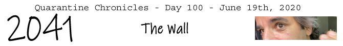 Entry #2041 – The Wall – 06/19/20